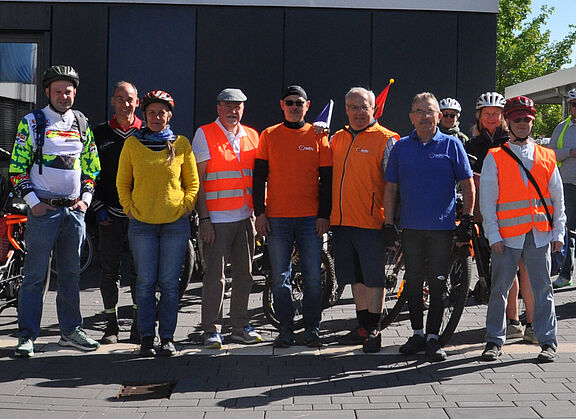 Teilnehmer der inklusiven Radtour 2024